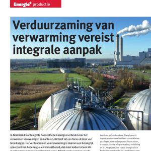 Verduurzaming van verwarming vereist integrale aanpak