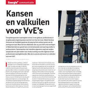 Kansen en valkuilen voor VvE's