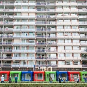 Be­wo­ners ver­blij­ven in tiny hou­ses tij­dens groot on­der­houd